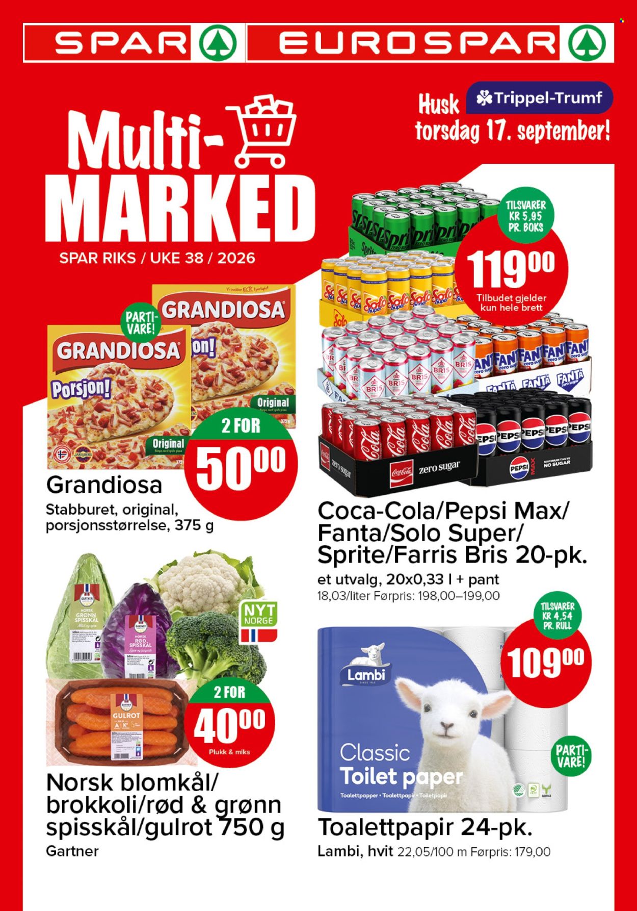 Kundeavis SPAR - 14.9.2026 - 20.9.2026. Side 1