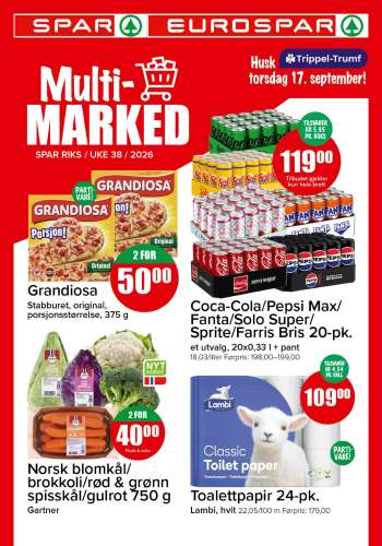 Kundeavis SPAR - 14.9.2026 - 20.9.2026.