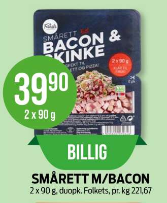 SMÅRETT M/BACON