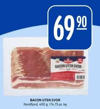 BACON UTEN SVOR