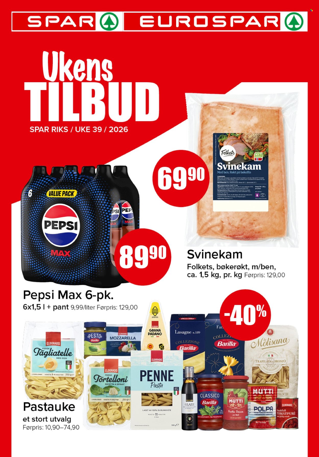 Kundeavis SPAR - 21.9.2026 - 27.9.2026. Side 1