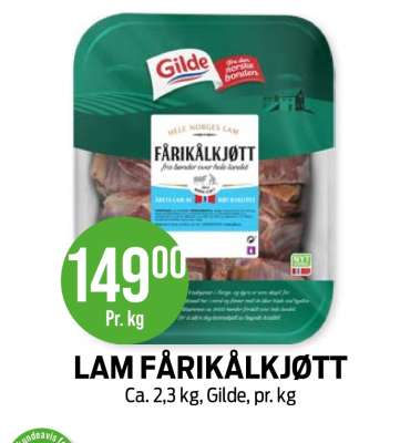 LAM FÅRIKÅLKJØTT