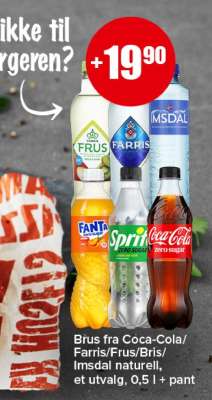 Brus fra Coca-Cola/Farris/Frus/Bris/Imsdal
