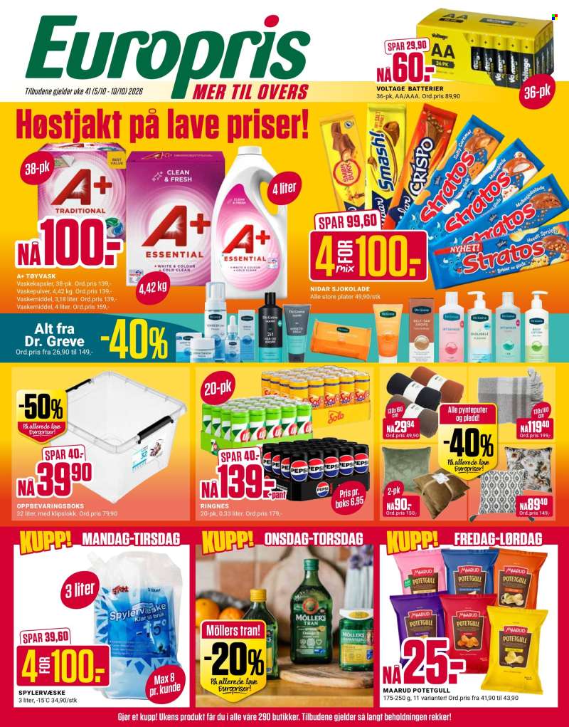 Kundeavis Europris - 5.10.2026 - 10.10.2026.