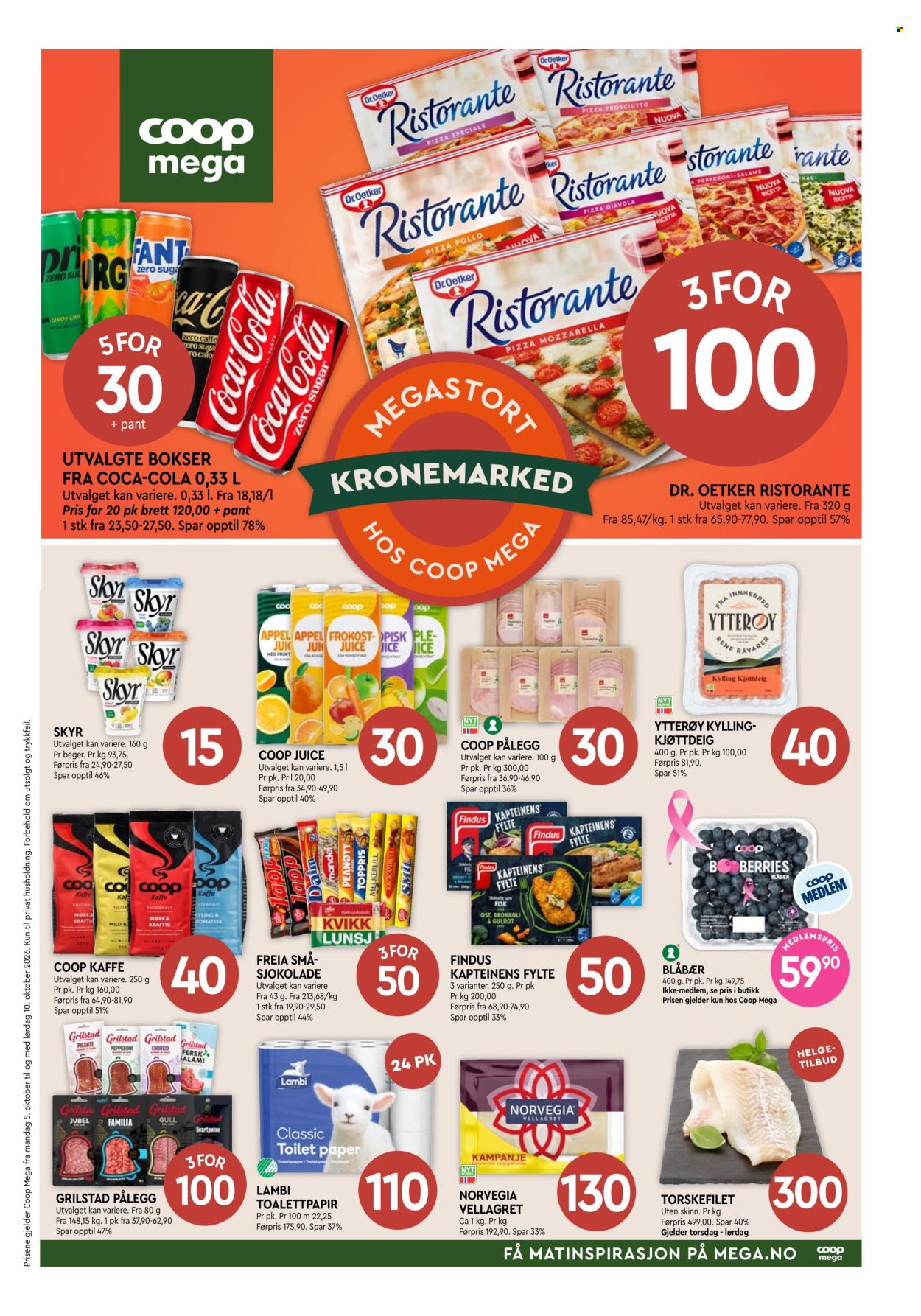 Kundeavis Coop Mega - 5.10.2026 - 10.10.2026. Side 1