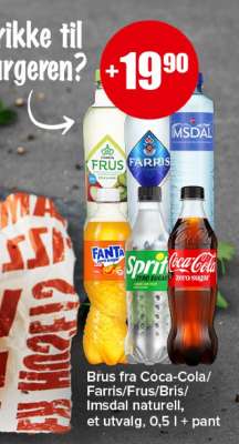 Brus fra Coca-Cola/Farris/Frus/Bris/Imsdal