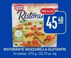 RISTORANTE MOZZARELLA GLUTENFRI