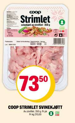 COOP STRIMLET SVINEKJØTT