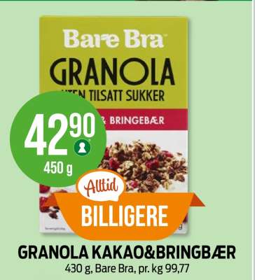 GRANOLA KAKAO&BRINGBÆR