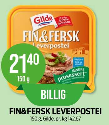 FIN&FERSK LEVERPOSTEI