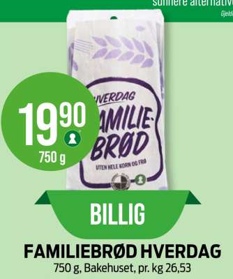 FAMILIEBRØD HVERDAG