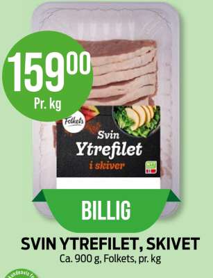 SVIN YTREFILET, SKIVET