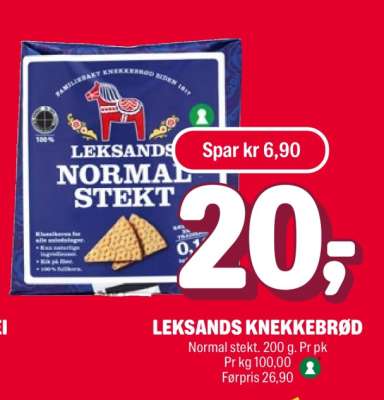 LEKSANDS KNEKKEBRØD