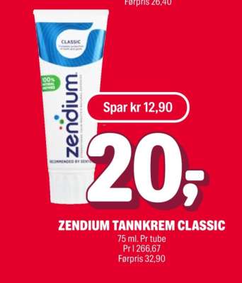 ZENDIUM TANNKREM CLASSIC