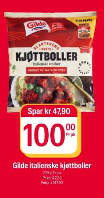 GILDE ITALIENSKE KJØTTBOLLER