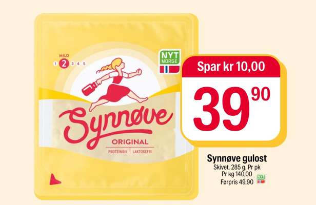 SYNNØVE GULOST