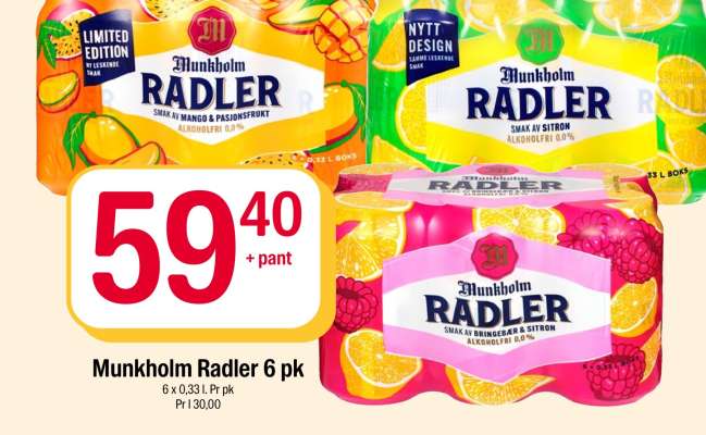 MUNKHOLM RADLER 6 PK