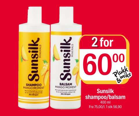 Sunsilk shampoo/balsam