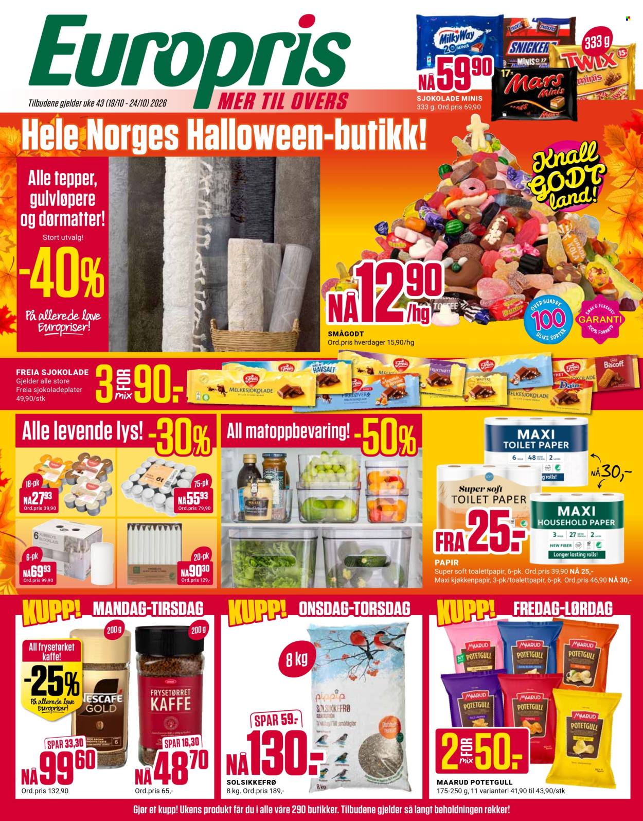 Kundeavis Europris - 19.10.2026 - 24.10.2026. Side 1