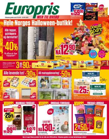 Kundeavis Europris - 19.10.2026 - 24.10.2026.