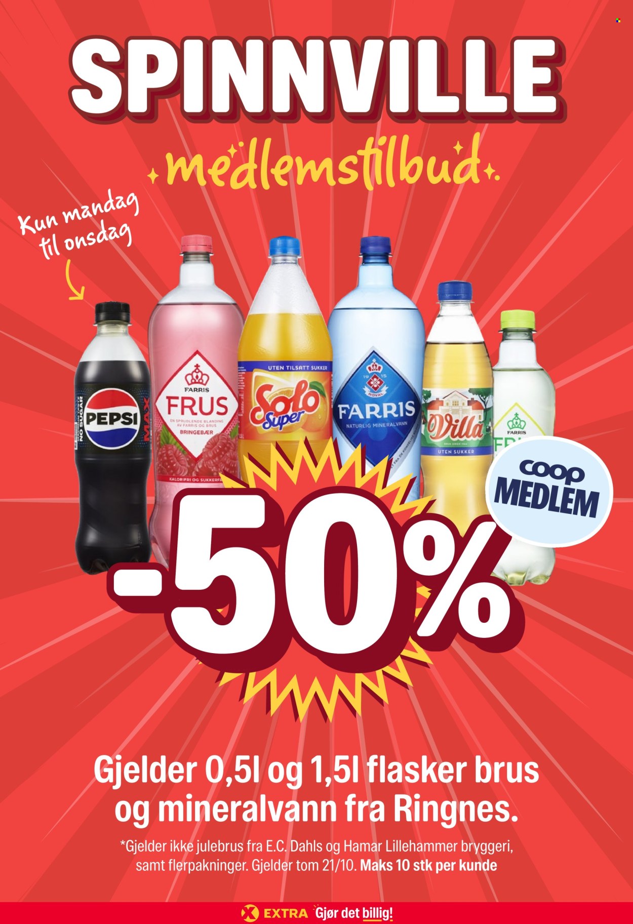 Kundeavis Coop Extra - 19.10.2026 - 25.10.2026. Side 1