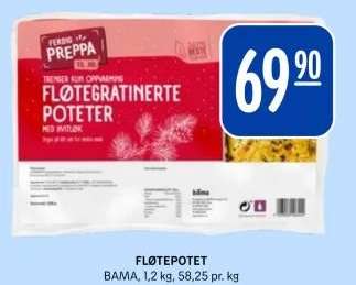 FLØTEGRATINERTE POTETER