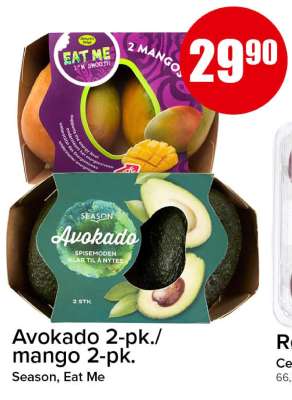 Avokado 2-pk./mango 2-pk.