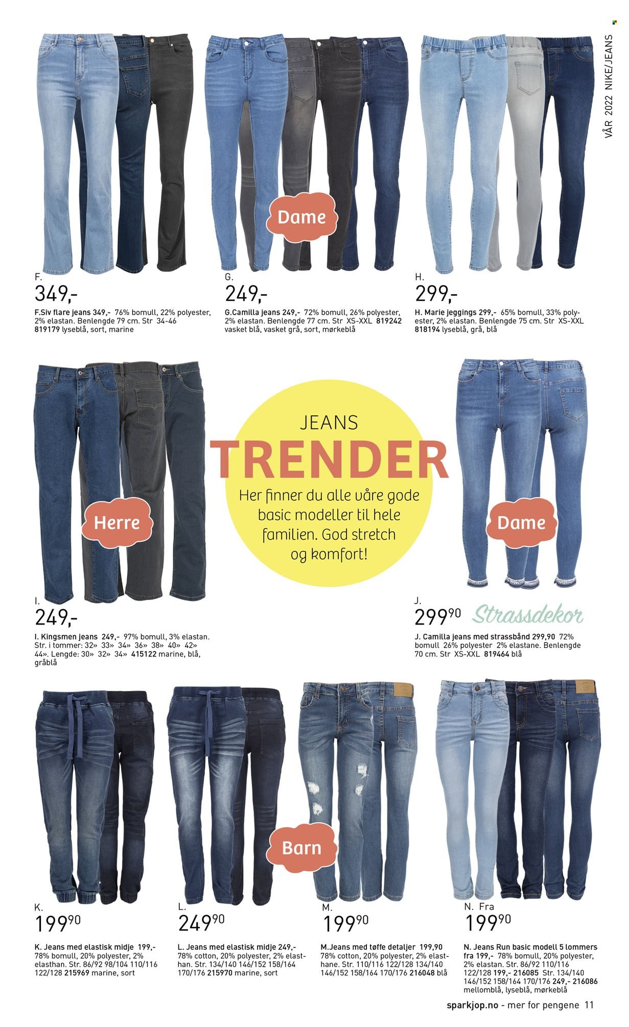 Kundeavis Sparkjøp - Produkter fra tilbudsaviser - jeans, nike. Side 11.