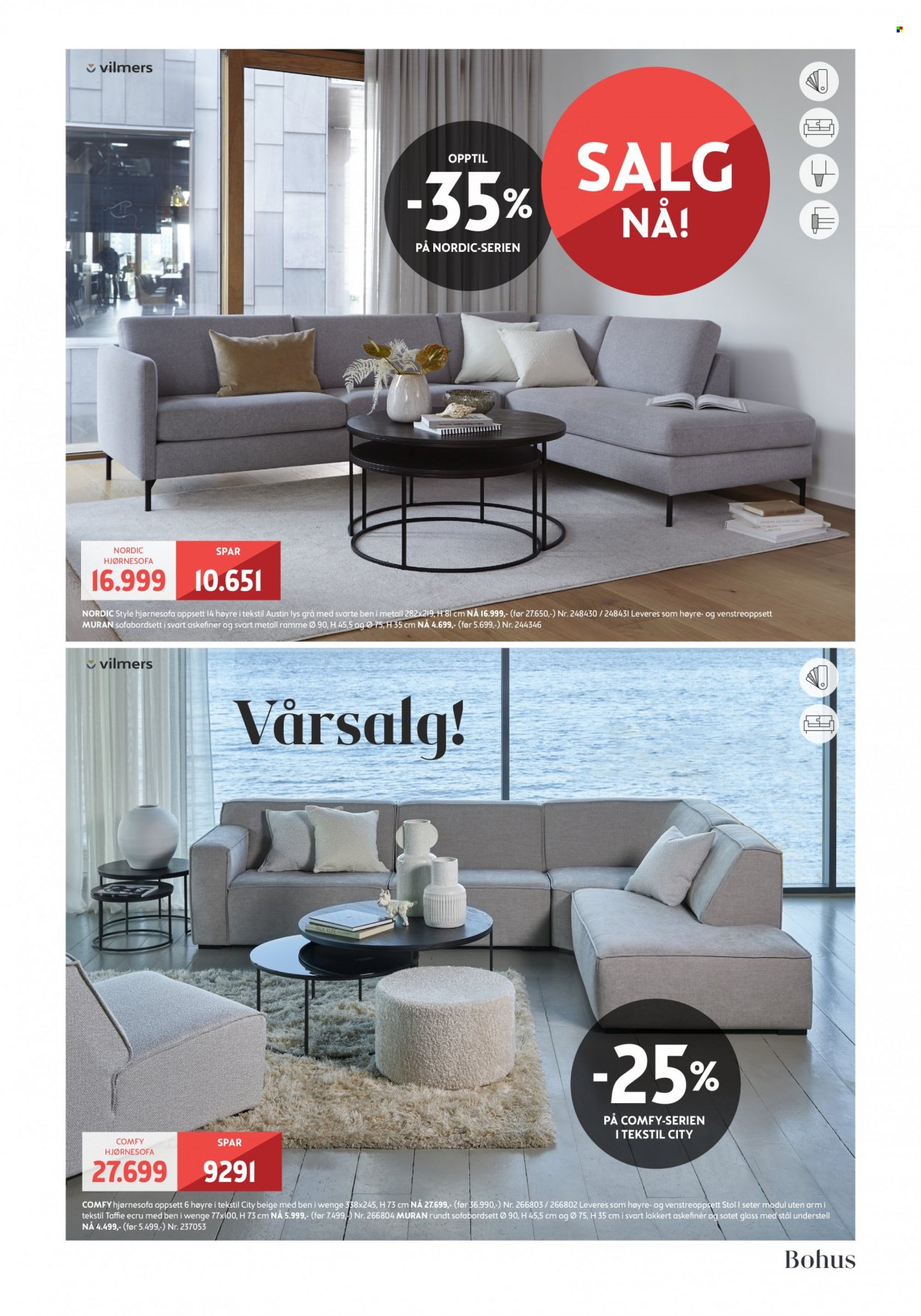 Kundeavis Bohus - 02.05.2022 - 12.06.2022 - Produkter fra tilbudsaviser - hjørnesofa, stol, lys. Side 5.